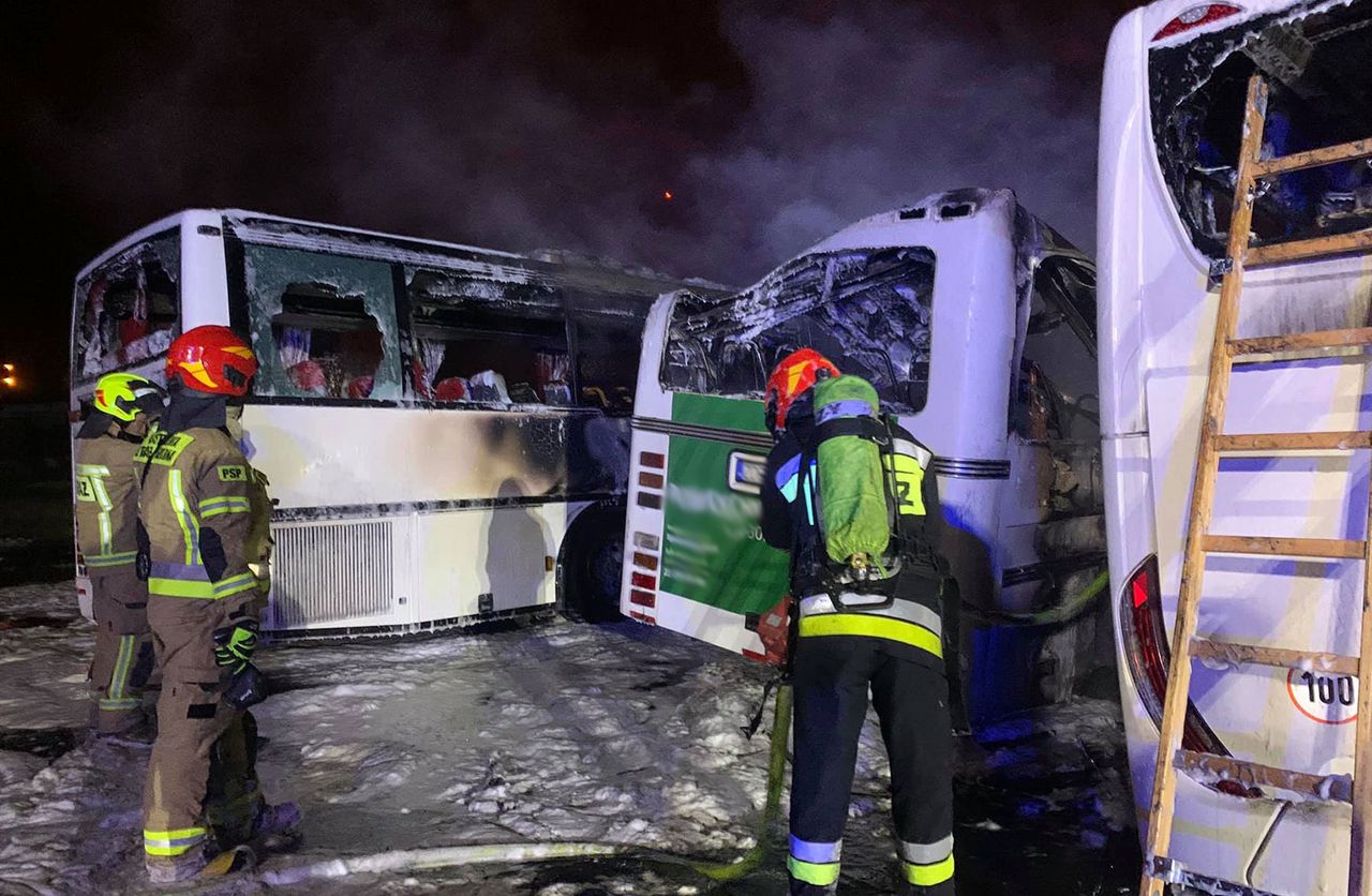 Drawsko Pomorskie. Pożar autobusów. "Straty na milion"