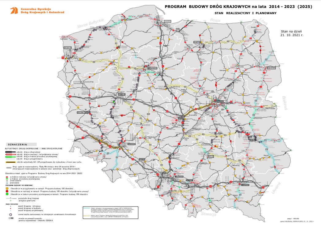 W 2022 w remoncie lub budowie będzie ponad tysiąc kilometrów dróg 