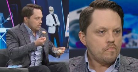 Michał Marszał zaskoczył w "Szkle kontaktowym". Wyjął KLUSKI i zaczął je jeść na wizji