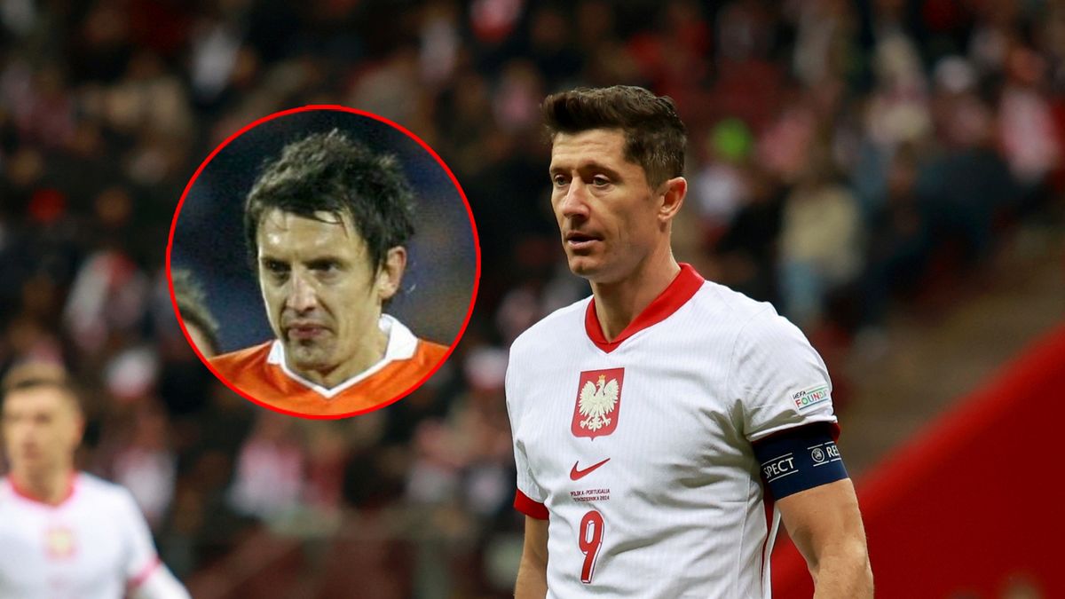 WP SportoweFakty / Na zdjęciu: Jacek Bąk (w kółku) i Robert Lewandowski