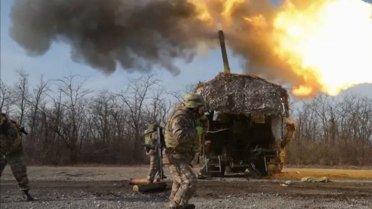 Pierwsze nagranie z użycia na wojnie haubicy 2S44 Hiacynt-K