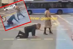 Niemcy przecierają oczy. Kobieta wzięła męża na smycz