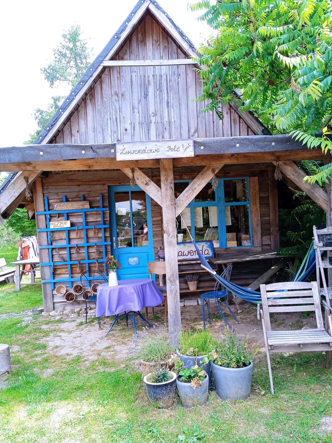 Na ternie Lawendowego Pola działa także agroturystyka - można tu zostac na noc