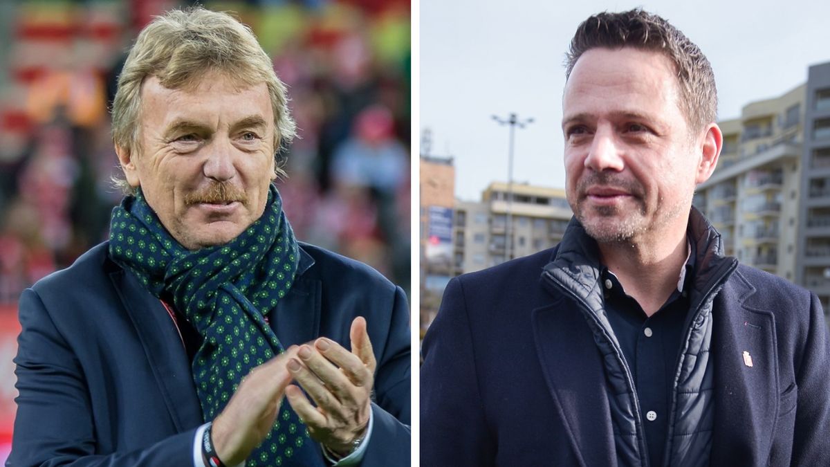 Na zdjęciu: Zbigniew Boniek i Rafał Trzaskowski (PAP/Marcin Obara)