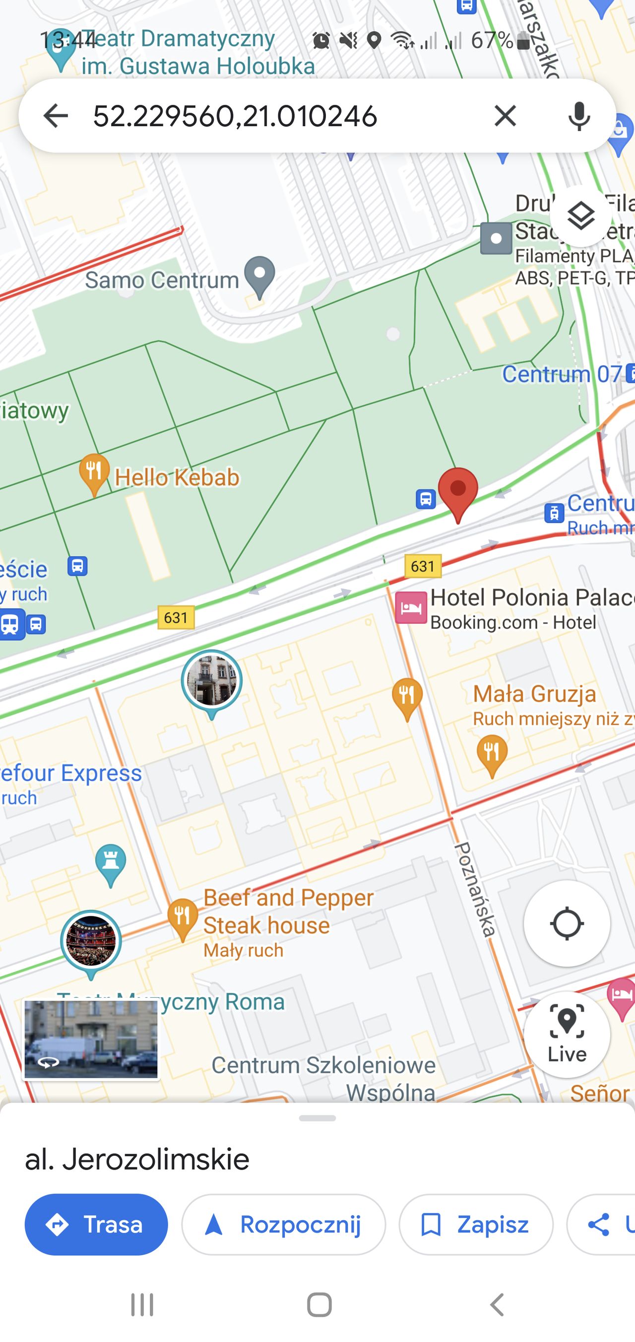 Street View w Google Maps