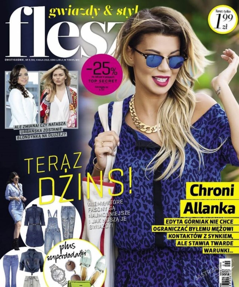 Edyta Górniak 
Fotografia: okładka magazynu ''Flesz''