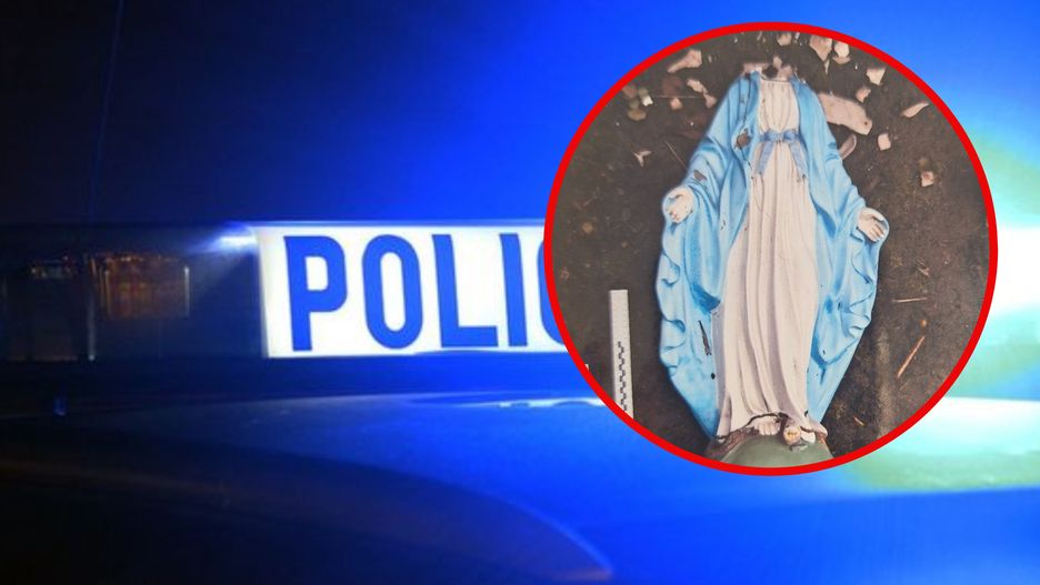 Mężczyzna z Lubartowa uszkodziła figurkę Matki Boskiej