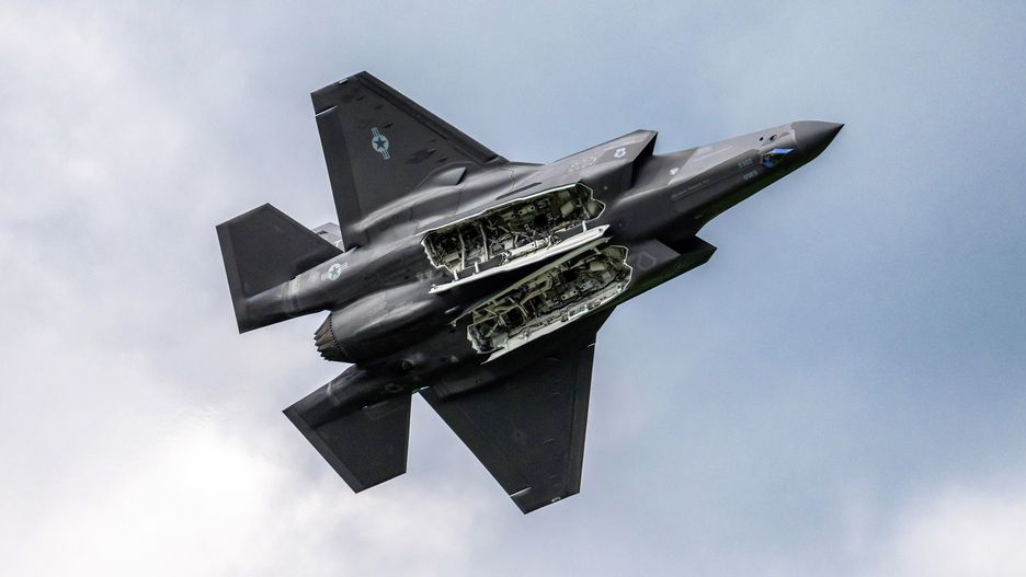 ZELTWEG, AUSTRIA - 2024/09/07: US Air Force F-35 fighter jet performs during the 2024 Airpower international Europesís biggest airshow. The 2024 Airpower International Europe, held in Zeltweg, Austria, on September 6 and 7, was a major airshow featuring a wide variety of military and civilian aircraft. Visitors enjoyed thrilling aerial displays, static aircraft exhibitions, and a range of aviation exhibits. The event was open to the public at no cost, making it accessible to a broad audience. Overall, the 2024 airshow was a successful event, highlighting the diversity and excitement of the aviation industry. (Photo by Andrej Tarfila/SOPA Images/LightRocket via Getty Images)