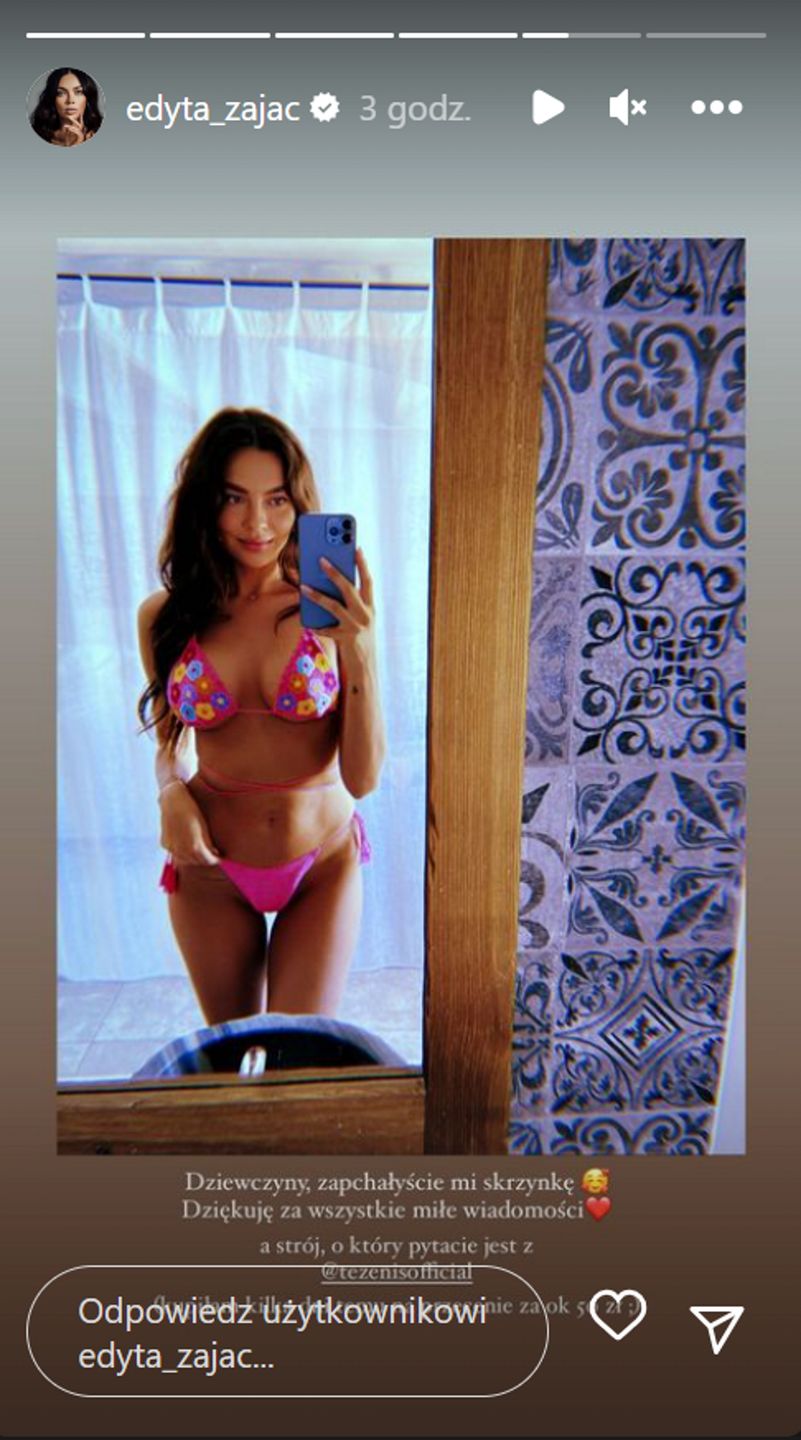 Edyta Zając pokazała się w bikini, które zachwyciło internautki