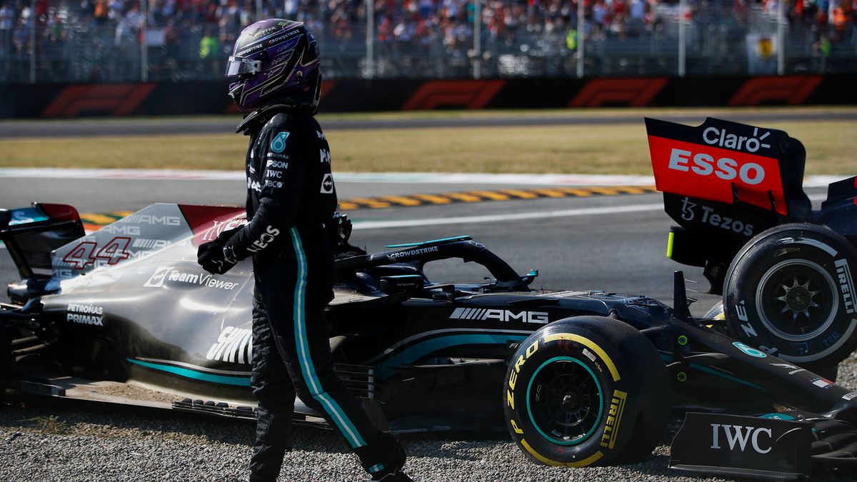 Zdjęcie okładkowe artykułu: Materiały prasowe / Mercedes / Na zdjęciu: Lewis Hamilton po wypadku