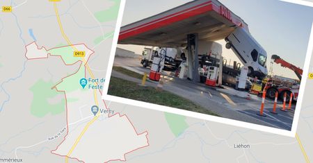 "Zgarnął" busem stację benzynową. Na szczęście nikomu nic się nie stało