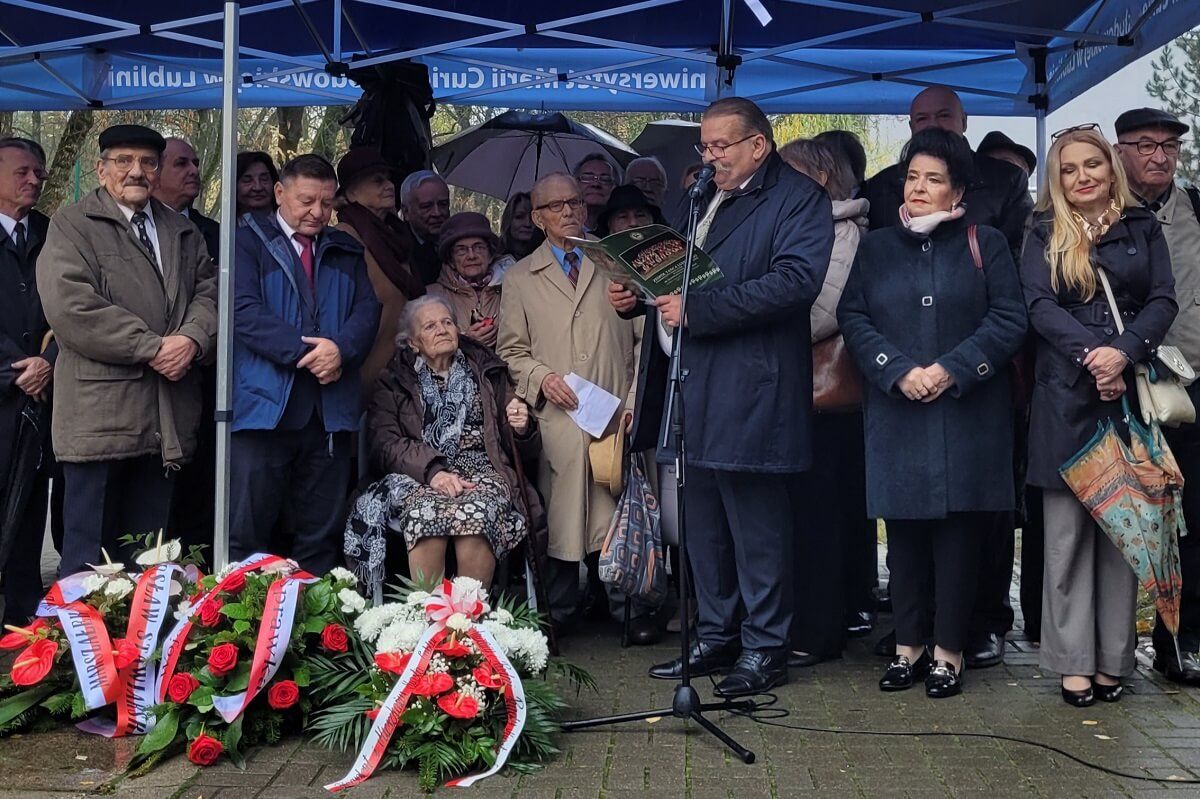 Odsłonięcie kamienia pamięci Stanisława Leszczyńskiego