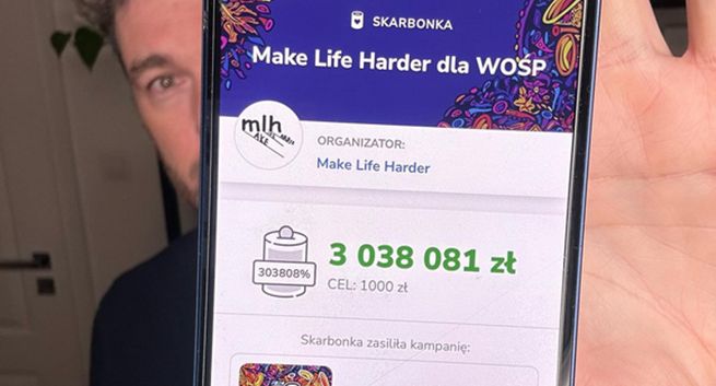 Make Life Harder zebrało na WOŚP rekordowe 3 mln złotych