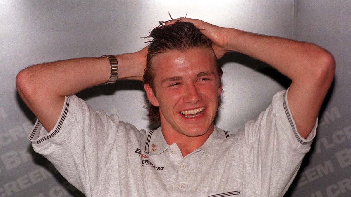 Getty Images / Stefan Rousseau - PA Images/PA Images / Na zdjęciu: David Beckham, rok 1997