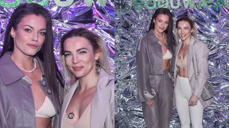Karolina Brzuszczyńska i Agnieszka Skrzeczkowska dzielą się swoją miłością na ściance sklepu z butami