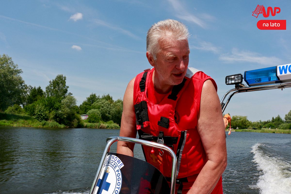 Andrzej Klaudel, ratownik wodny, prezes WOPR Chełm