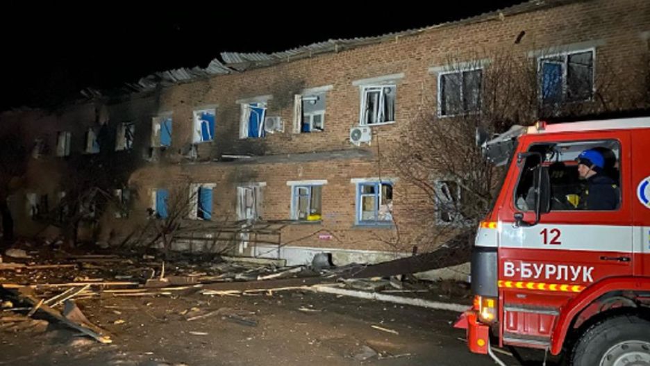 Zaatakowany szpital w obwodzie charkowskim