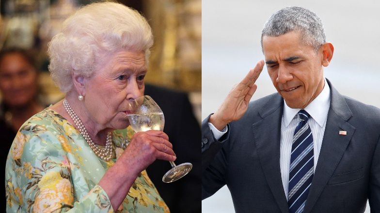 Królowa Elżbieta wyprosiła Baracka Obamę z przyjęcia