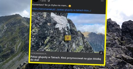 Żenujące zachowanie zakochanych turystów w Tatrach. Ciężko uwierzyć w to, co zrobili