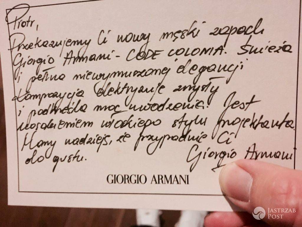 List od Armaniego