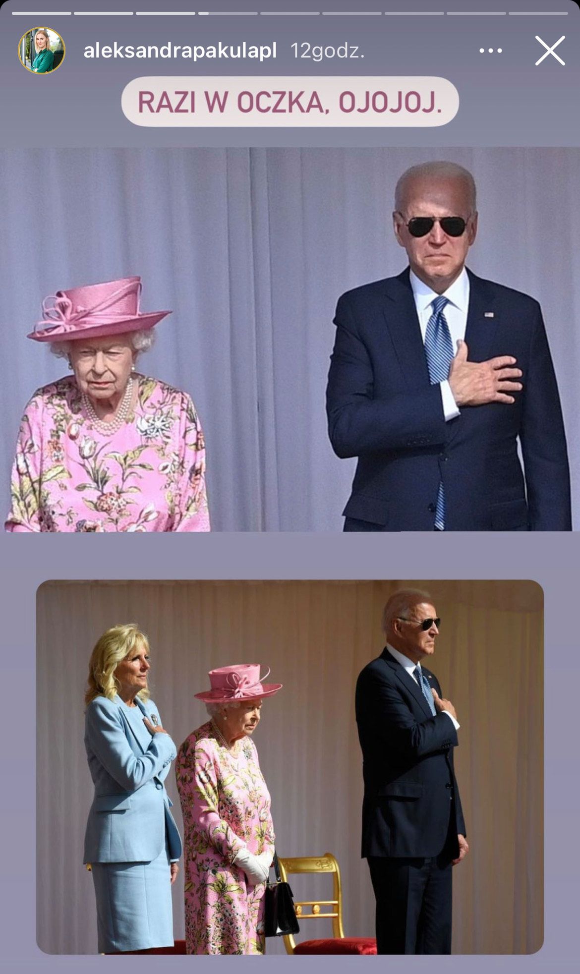 Joe Biden zaliczył wpadkę podczas spotkania z Królową Elżbietą II