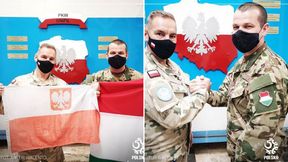 Eliminacje MŚ 2022. Wyjątkowe zdjęcia z Libanu. Polscy i węgierscy żołnierze kibicują piłkarzom