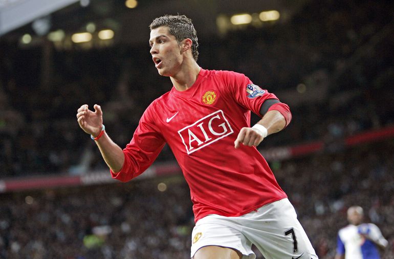 Cristiano Ronaldo w barwach Manchesteru United