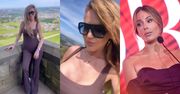 Agnieszka Kotońska pręży podrasowane kształty na wycieczce do UK. "Nie chcę nic mówić, ale wyglądasz LEPIEJ NIŻ PANI R." (ZDJĘCIA)