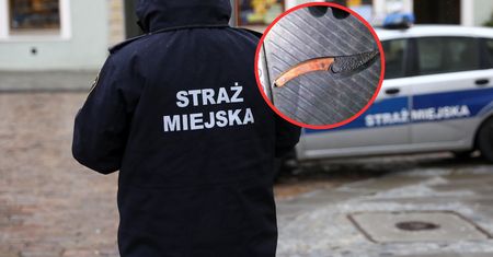 Rzucił się na radiowóz Straży Miejskiej. Wykrzykiwał też groźby