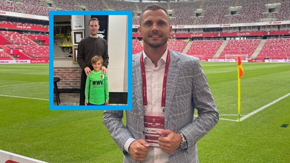 Instagram / Na zdjęciu: Łukasz Gikiewicz, w ramce jego syn i Manuel Neuer