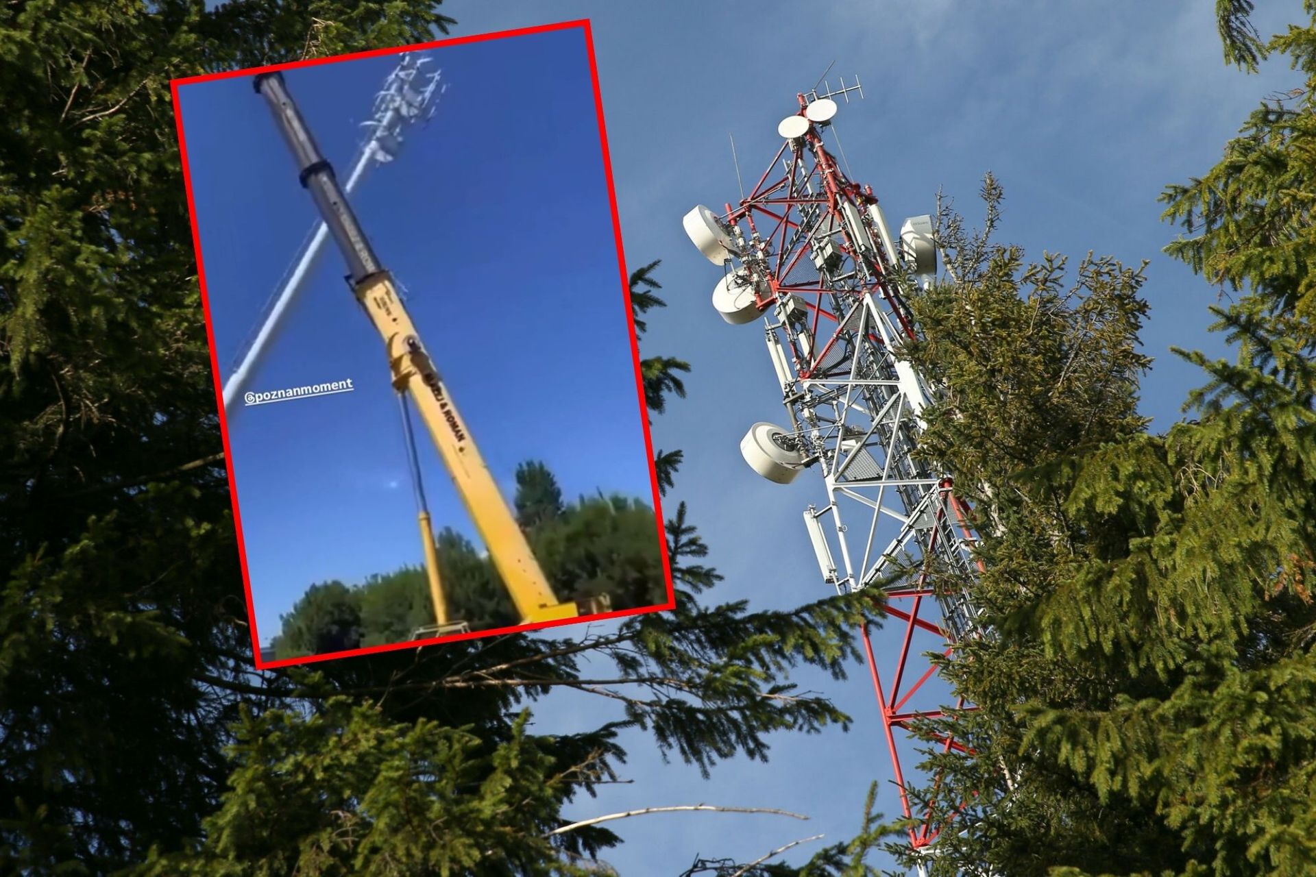 Stawiali maszt 5G. Nagle runął na ziemię