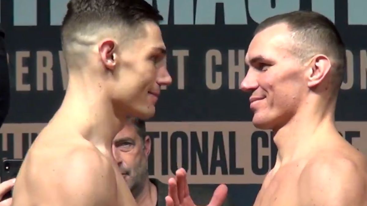 Twitter / ringpolska / Na zdjęciu: Mateusz Masternak i Chris Billam-Smith podczas ważenia