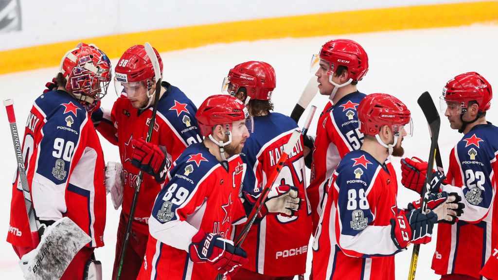 Na zdjęciu:hokeiści CSKA Moskwa