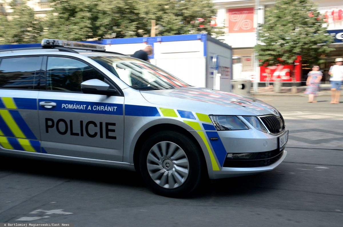 Radiowóz policyjny w Czechach