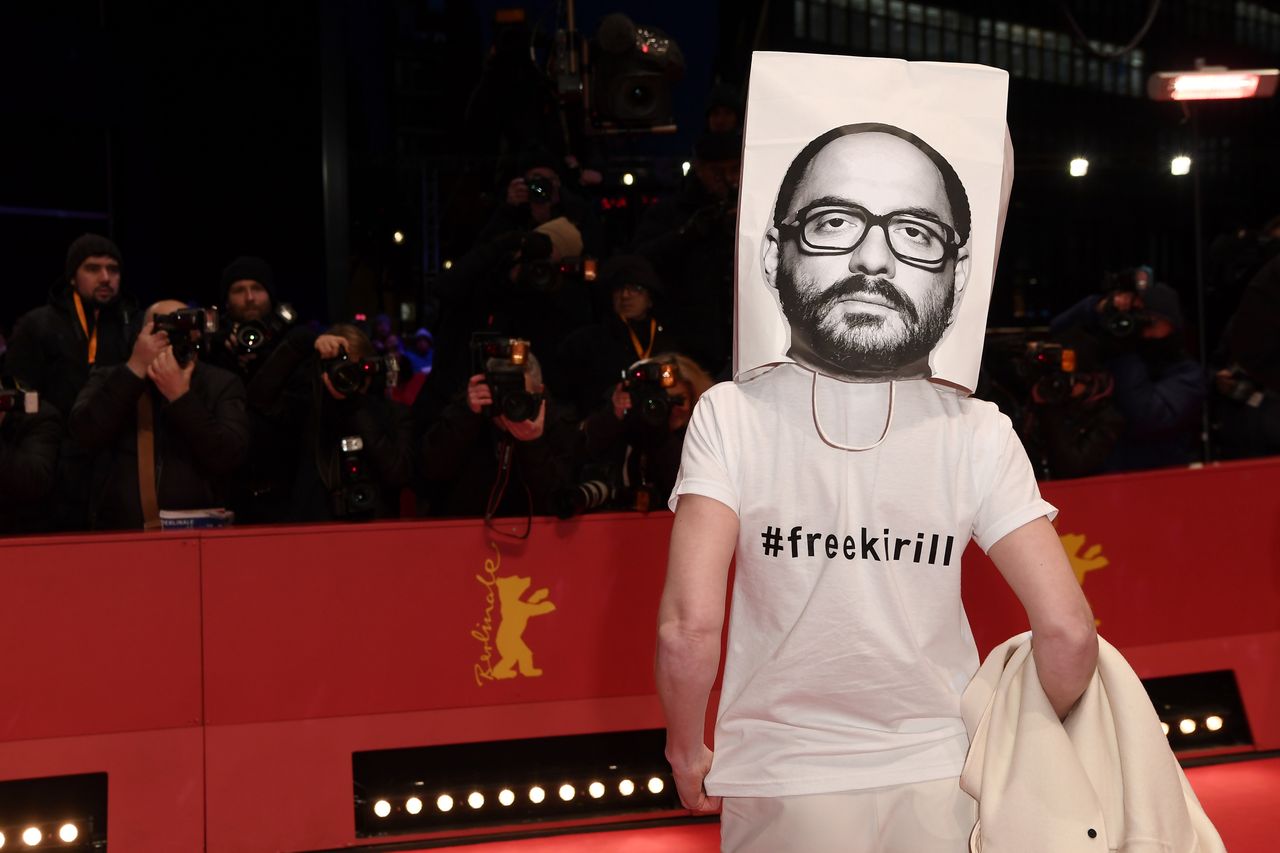 Protest na festiwalu Berlinale w 2018 r.