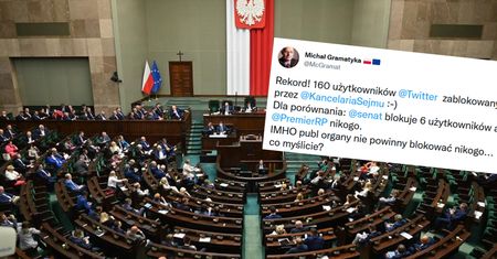 "Rekord!". Pokazał, ile osób zablokowała Kancelaria Sejmu na Twitterze