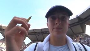 Sceny ze Świątek przed kamerą. "Przepraszam"