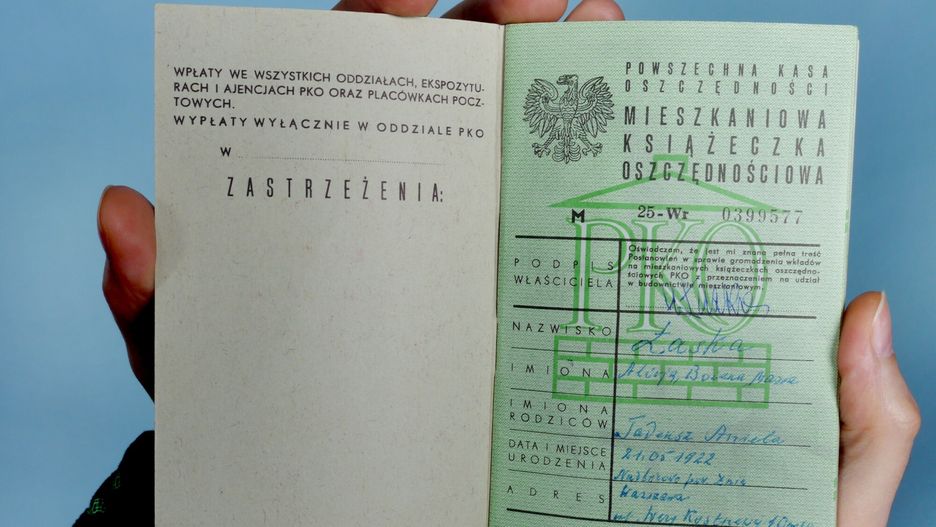 Mieszkaniowa książeczka oszczędnościową wydana przez PKO