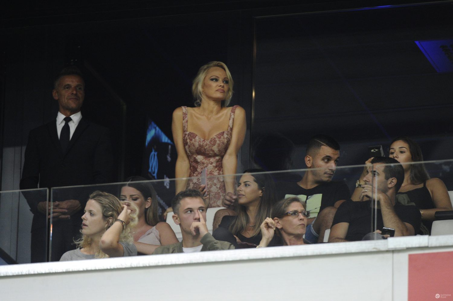 Pamela Anderson na meczu nowego chłopaka
