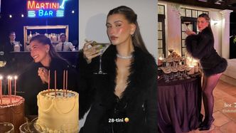 Hailey Bieber świętuje 28. urodziny: dwa torty, drinki i seria uroczych min