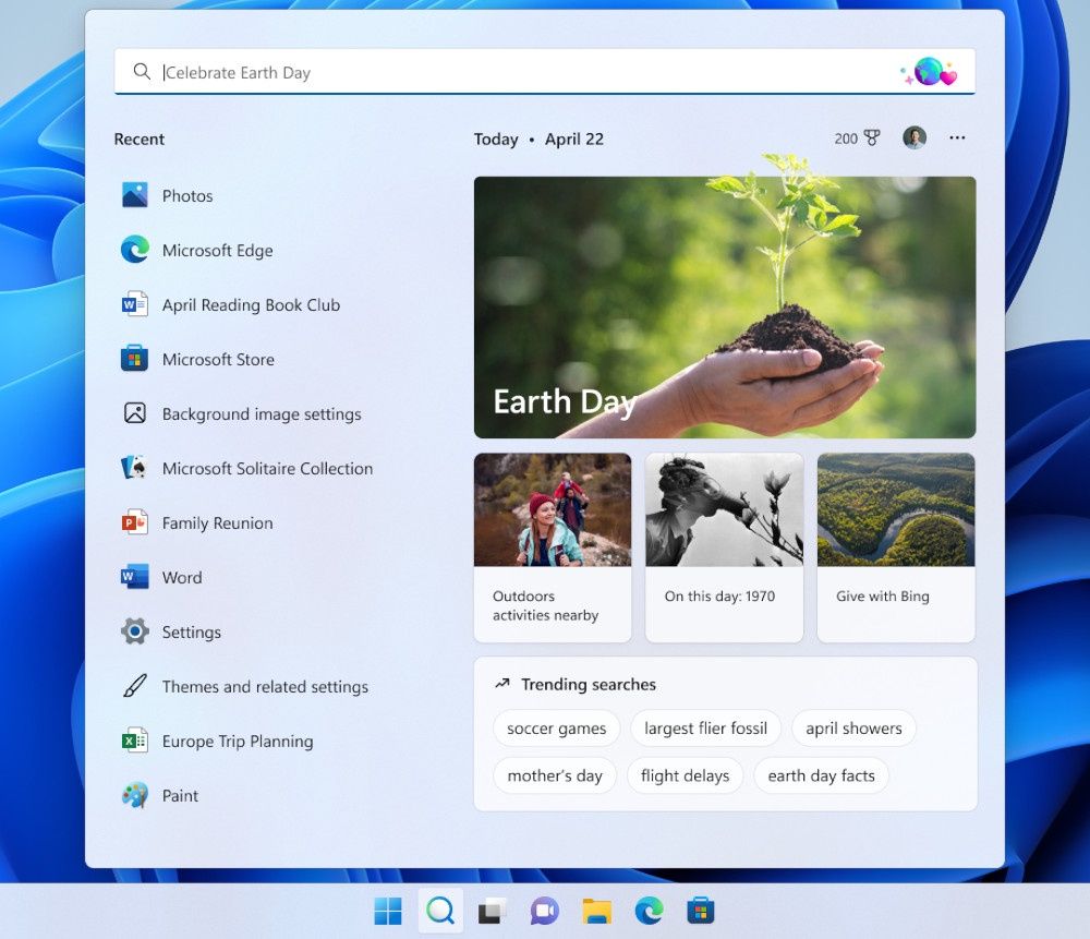 Windows 11 Search highlights