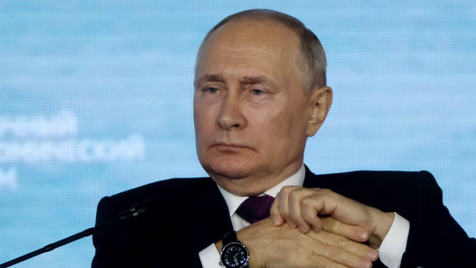 MOSCOW, RUSSIA - SEPTEMBER 12 (RUSSIA OUT) Russian President Vladimir Putin gestures as he listens during the plenary session of the Eastern Economic Forum, on September 12, 2023, in Vladivostok, Russia. President Putin is having a three-days visit to Russian  Far Eastern regions. (Photo by Contributor/Getty Images)
