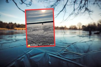 Naprawdę tam wjechał. Aż mrozi krew w żyłach. Od razu zaczęli nagrywać