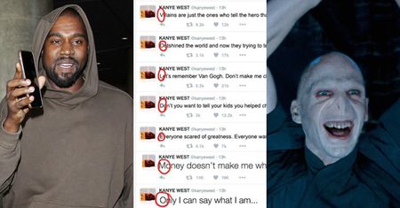 Kanye West zaszyfrował na Twitterze wiadomość... "Jestem Lordem Voldemortem"?!
