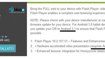 Adobe zdradza nadejście Androida 3.1 1
