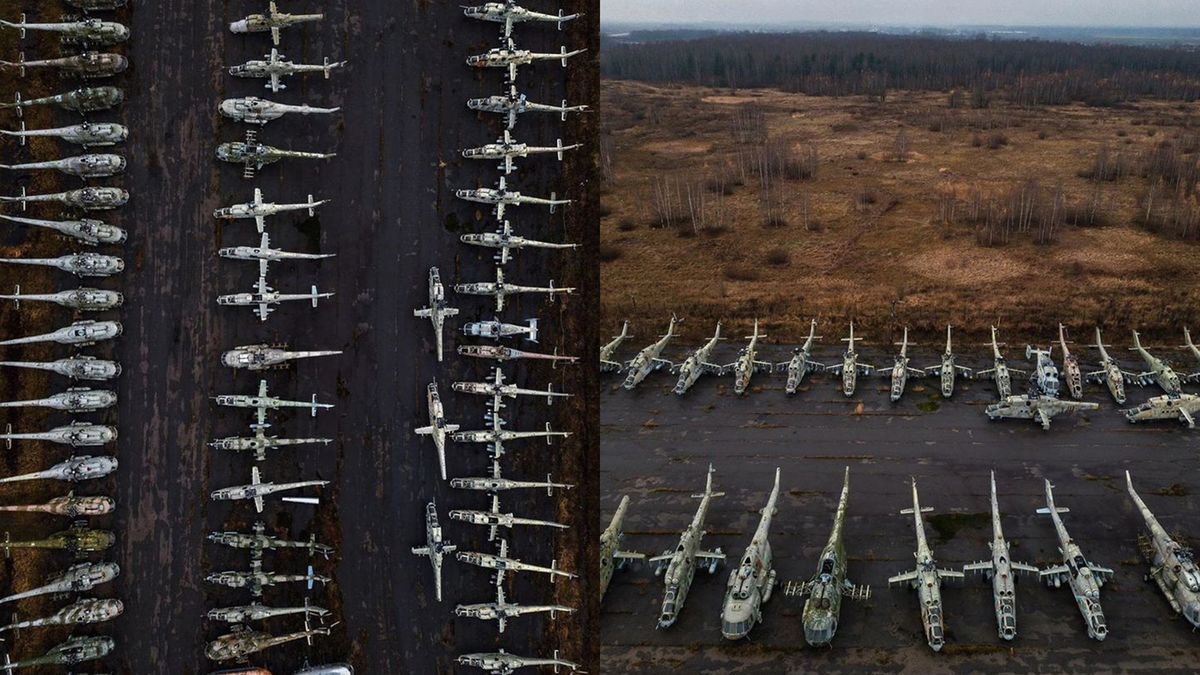 Cmentarzysko śmigłowców koło Sankt Petersburga 1