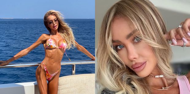 Niepokojąco szczupła Julia Dybowska pręży się na pokładzie luksusowego jachtu (FOTO)