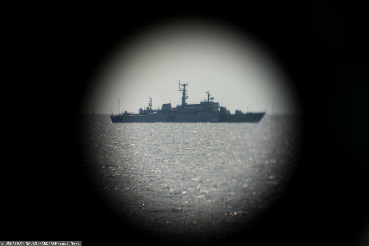 Rosyjskie okręty przepłynęły obok japońskich wysp (zdjęcie ilustracyjne)