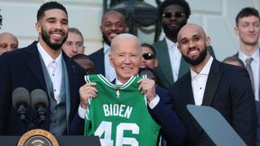 Wielka chwila mistrzów NBA. Prezydent USA gości Celtics