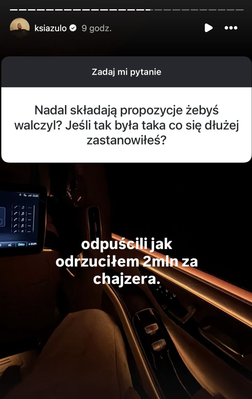 Książulo zorganizował Q&A na Instagramie